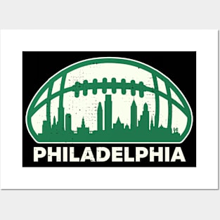 Philadelphia Football Skyline Posters and Art